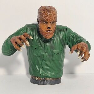 Diamond Select Universal Monsters The Wolfman Vinyl Bust Bank 2013 Lon Chaney Jr